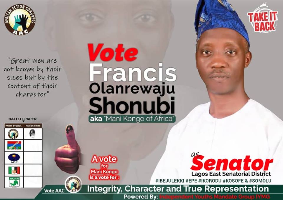 ﻿Francis Shonubi Speaks on Purposeful Representation and the Lagos East Senatorial Race.